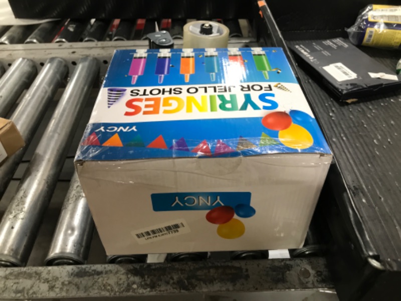 Photo 1 of 100 Pack Jello Shot Syringes with Tip Cap Set, Party Syringe BPA-Free Suringes Shooters Syringes for Jello Shots, Young Halloween, Thanksgiving, Christmas, Bachelorette Parties, Nurses, Graduation