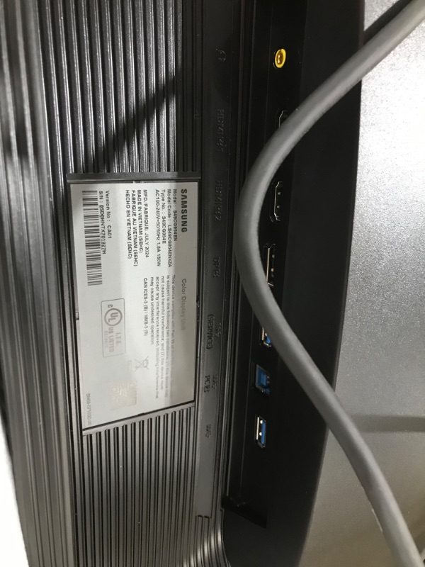 Photo 1 of SAMSUNG 49” Odyssey G9 Series DQHD 1000R Curved Gaming Monitor, 1ms(GtG), VESA DisplayHDR 1000, 240Hz, AMD FreeSync Premium Pro, Height Adjustable Stand, Ultrawide Screen, LS49CG954ENXZA, 2024