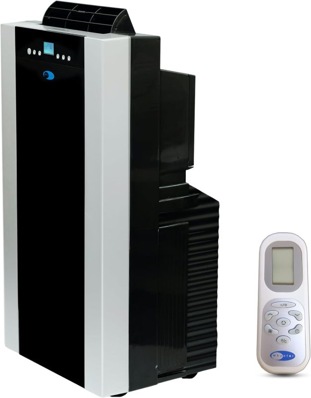 Photo 1 of Whynter Portable Air Conditioner 14,000 BTU with Dual Hose Dehumidifier & Cooling Fan for 500 Sq Ft Rooms, Includes AC Unit Window Kit, ARC-14S (9,500 SACC)
