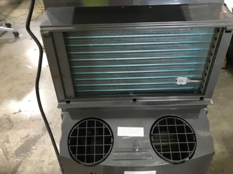 Photo 1 of Whynter Portable Air Conditioner 14,000 BTU with Dual Hose Dehumidifier & Cooling Fan for 500 Sq Ft Rooms, Includes AC Unit Window Kit, ARC-14S (9,500 SACC)
