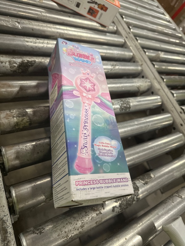 Photo 1 of Britik Bubble Wands for Kids Girls - LED Light & Music Bubble Machine: 3 AA Batteries & 2 Bubble Solutions, Outdoor Party Birthday Toys for Toddlers, Gift for 3 4 5 6 7 8 Year Old Girls