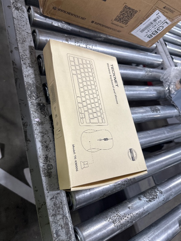 Photo 1 of TECKNET Wireless Keyboard and Mouse Combo, Mini Cordless Computer Keyboard and Mouse Set 2.4GHz, Silent Adjustable 1600 DPI, Quiet Click, Lag-Free for Computer, Laptop, PC, Windows, Mac, Chrome OS