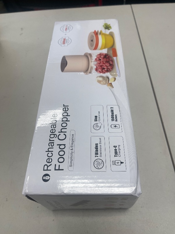 Photo 1 of POGEAIR 3-in-1 Multifunction Electric Food Processor Chopper,Food Chopper with 4 Bowls (3Pcs 240ML,1Pcs 600ML), 2 Blades,for Garlic,Nut,Meat,Vegetable,Onion