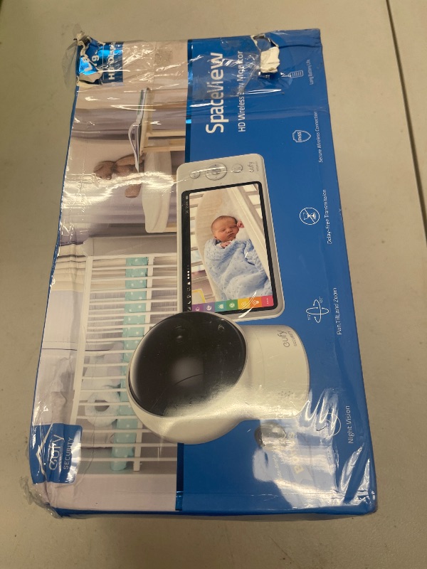 Photo 1 of eufy Security Spaceview Video Baby Monitor E110 with Camera and Audio, Security Camera, 720p HD Resolution, Night Vision, 5" Display, 110° Wide-Angle Lens Included, Lullaby Player, Sound Alert