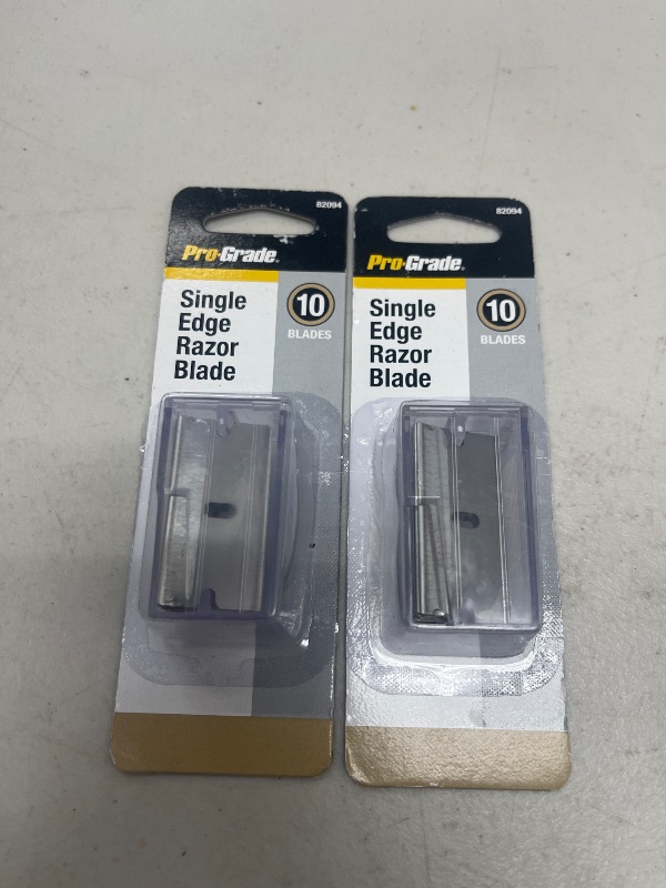 Photo 1 of 2 PACK Prograde 10 PC. SINGLE EDGE RAZOR BLADES