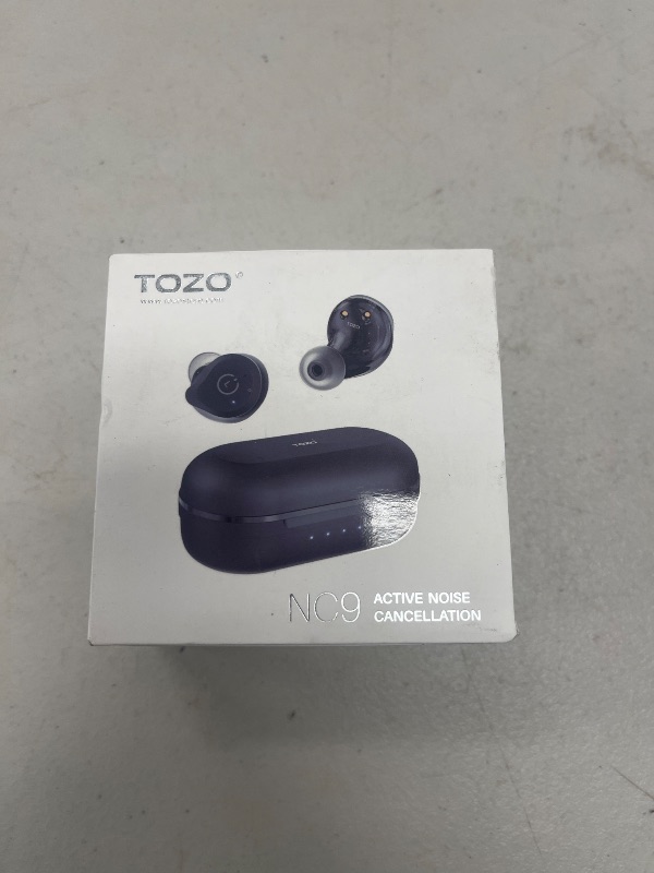 Photo 1 of Tozo Nc9  Active Noise Cancelling Wireless Earbuds, in Ear Headphones IPX6 Waterproof Bluetooth 5.3 Stereo Earphones, Immersive Sound Premium Deep Bass Headset Dark Red
