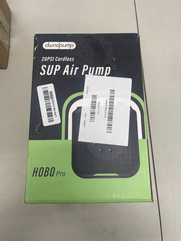 Photo 1 of dwndpump Paddle Board Pump Electric Portable, Rechargeable 20 PSI High Pressure SUP Pump, Dual-Stage Inflation, Auto-Off & 12V DC, for Paddle Board, Kayaks, Mattress, Kite Wings, Tents