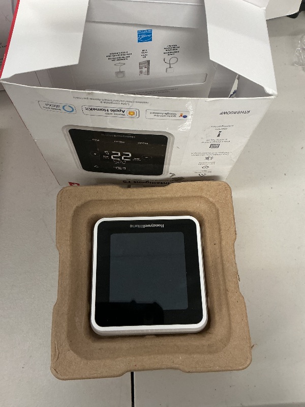 Photo 1 of Honeywell Home RTH8800WF2022, T5 WiFi Smart Thermostat, 7 Day-Programmable Touchscreen, Alexa Ready, Geofencing Technology, Energy Star, C-Wire Required