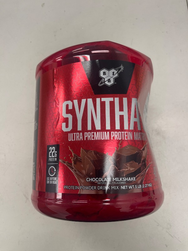 Photo 1 of BSN Syntha-6®, Ultra Premium Protein Matrix, Chocolate Milkshake, 5 lbs (2.27 kg)
