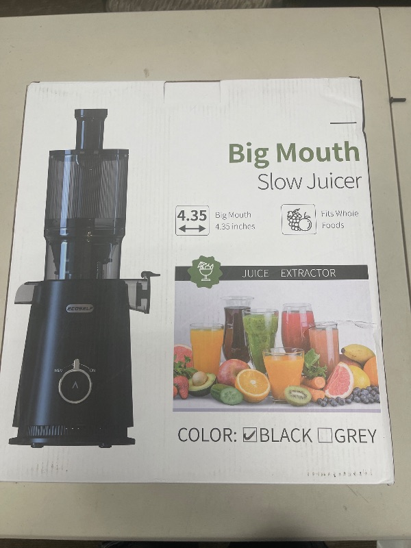 Photo 1 of Juicer Machines, ECOSELF 4.35" Large Feed Chute for Family Needs, Professional Cold Press Juicer For Whole Fruits & Vegetables, Self Feeding Effortless for Batch Juicing, Easy to Clean