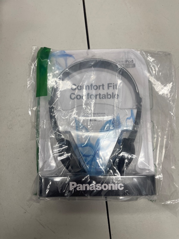 Photo 1 of Panasonic Headphones On-Ear Lightweight with XBS RP-HT21 (Black & Silver)