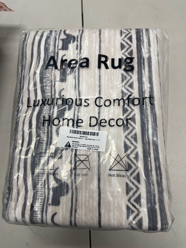 Photo 1 of Runner Rug for Hallways Kitchen Rug 2'x 6' Washable Runner Rugs Non-Slip with Rubber Backing Soft Boho Carpet for Hallways, Laundry, Bedroom (Boho Grey 2'x 6')