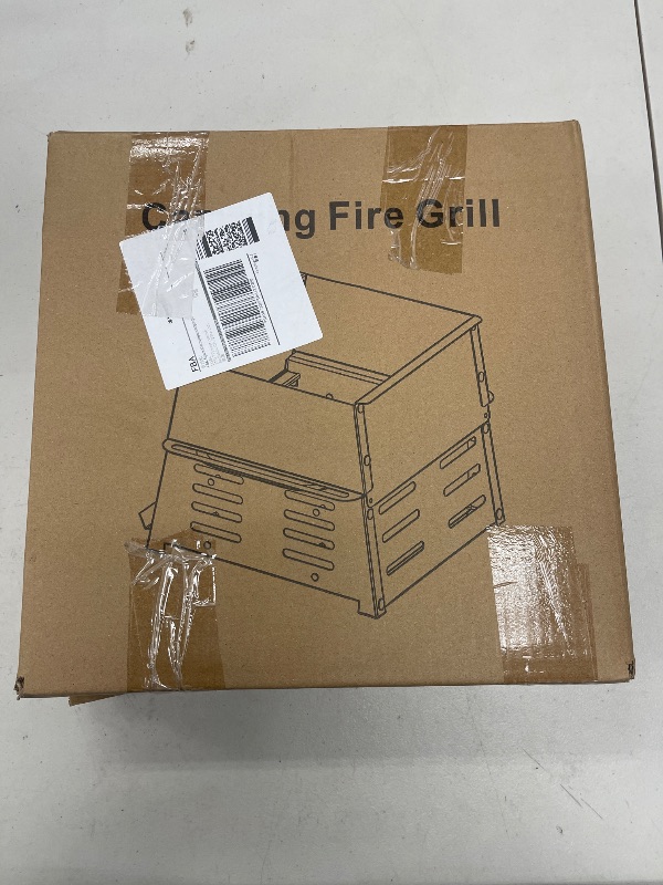 Photo 1 of Portable Fire Pit, Camping Campfire Grill,14inch Detachable Firepits for Outdoor, Heavy Duty fire Barbeque Grill with Kitchen Tongs for Traveling, Camping, Picnicking, Cooking ?