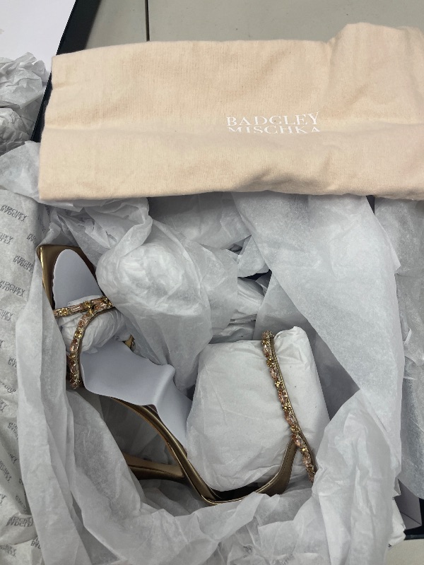 Photo 1 of Badgley Mischka Women's ZIANA Heeled Sandal, Bronze, 5.5