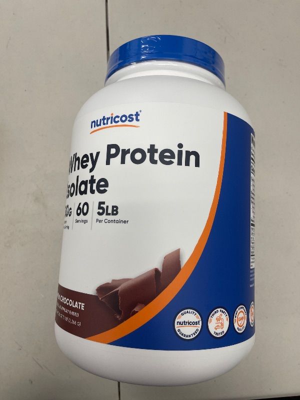 Photo 1 of Nutricost Whey Protein Isolate Powder (Milk Chocolate) 5LBS