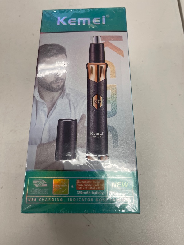 Photo 1 of Nose Hair Trimmer for Men (Upgraded) Metal Body Magnetic Cap Wet and Dry Rechargeable Precise Trimming Low Noise