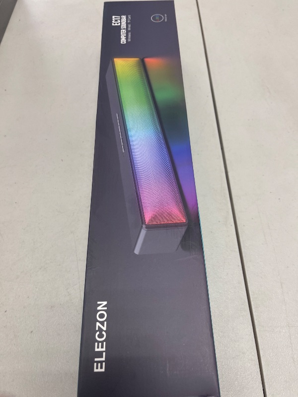 Photo 1 of ELECZON Computer Speakers with Boost Bass, Loud Stereo PC Speaker, for Computer/PC/Desktop/Laptop/Monitor?Gaming/Music/Movies, USB Powered, Button Control, Colored LED Lights, Gift for Him, Black
