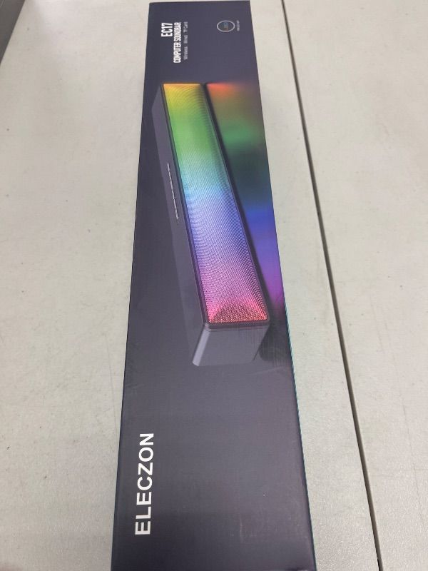 Photo 1 of ELECZON Computer Speakers with Boost Bass, Loud Stereo PC Speaker, for Computer/PC/Desktop/Laptop/Monitor?Gaming/Music/Movies, USB Powered, Button Control, Colored LED Lights, Gift for Him, Black