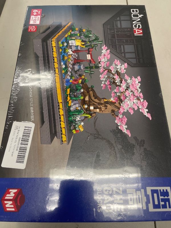 Photo 1 of Bonsai Building Sets?Japanese Style Cherry Blossom Tree Mini Building Blocks(1101PCS), Including Garden, Plants,Flowers?Meaningful Gift for 6 7 8 9 10+ Kids and Adults