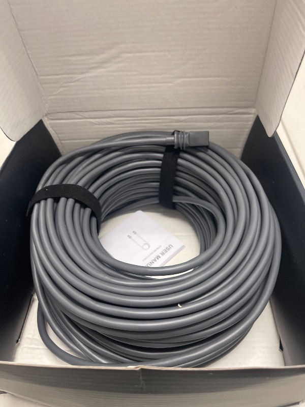 Photo 1 of QIQIAZI Starlink Gen 3 Cable, Replacement Cable for Standard V3 Ethernet, Extension Waterproof Outdoor Starlink Cable Gen 3 Gray (150FT/46M)