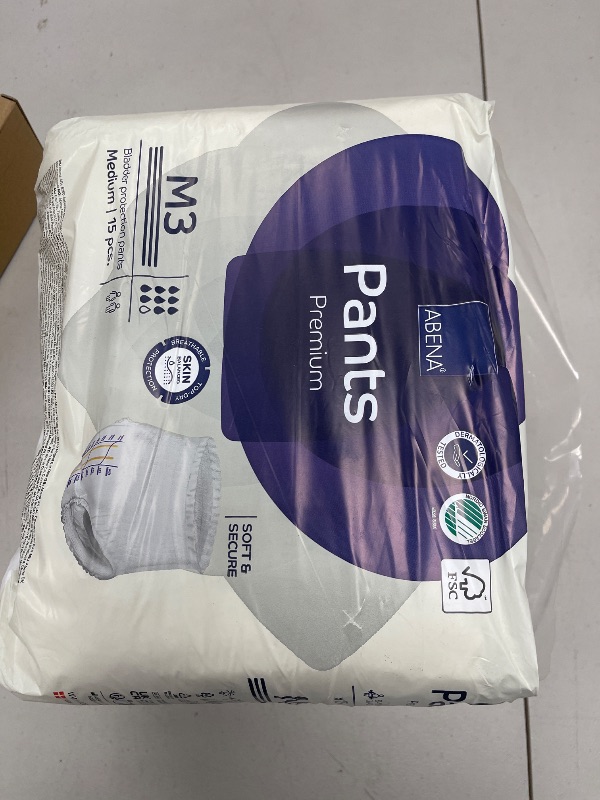 Photo 1 of Abena Pants, Premium Protective Underwear, Level 3, (Medium To Extra Large), Medium, 15 Count