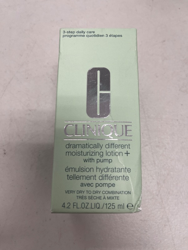 Photo 1 of Clinique 3-Step Dramatically Different Daily Moisturizing Lotion+ For Dry to Dry Combination Skin Types, 4.2 Fl Oz