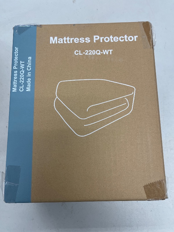 Photo 1 of HYLEORY 100% Waterproof Mattress Protector Queen Size Viscose Made from Bamboo Mattress Pad Cover Noiseless Washable with Deep Pocket Up to 21"