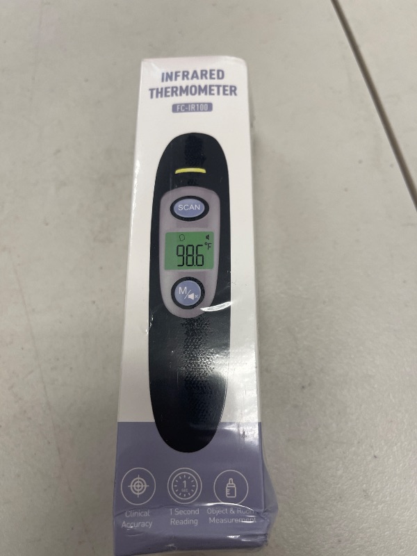 Photo 1 of Infrared Thermometer for Adults,Forehead and Ear Thermometer for Fever, Babies, Children, Adults, Indoor and Outdoor Use (Black)