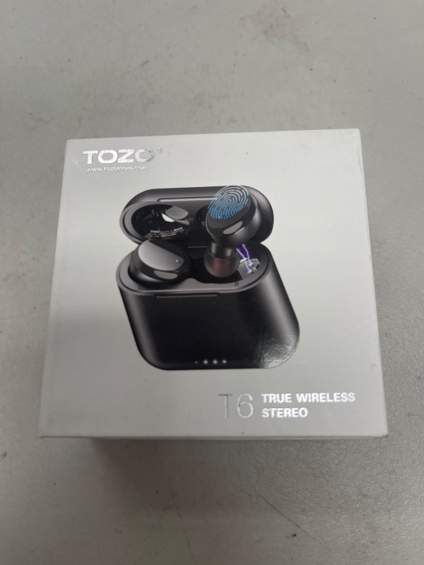 Photo 1 of TOZO T6 True Wireless Stereo Headphones TWS Bluetooth in-Ear Earbuds with Charging Case Built-in Mic Headset. Premium Sound with Bass for Running Sport - Super Easy Pair [Rose Gold]