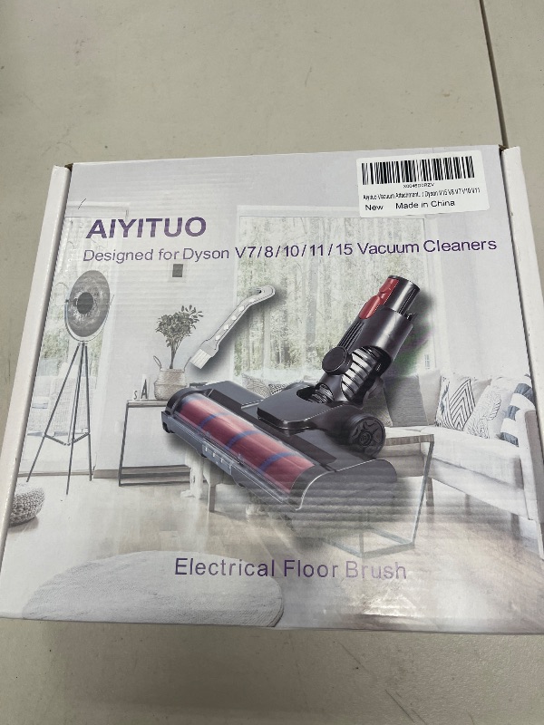 Photo 1 of Vacuum Attachments for Dyson V15 V11 V10 V8 V7. Direct Drive Head for carpet, enabling quick replacement. Compact, lightweight, space-saving - Brush Head with 4 LED Light and plump and soft lint