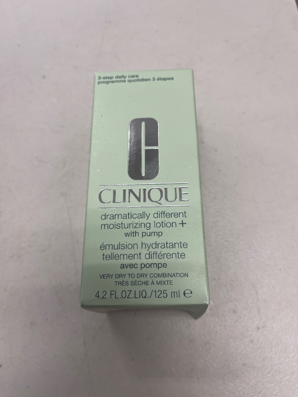 Photo 1 of Clinique 3-Step Dramatically Different Daily Moisturizing Lotion+ For Dry to Dry Combination Skin Types, 4.2 Fl Oz