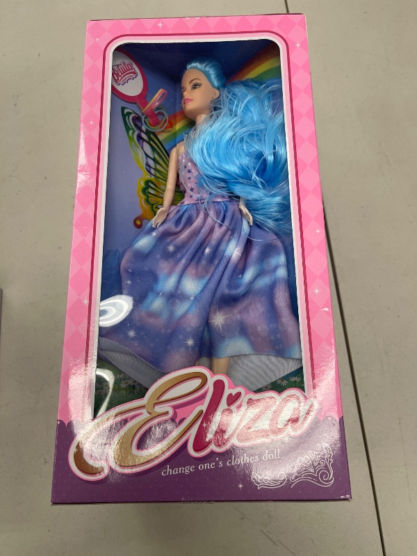 Photo 1 of Birthday Wishes Doll, Party Series 4 in 1 Collectible Fashion Princess Doll Playset Wearing Dream Star Dress and Wavy Blonde Hair - Dress Up Toys & Mermaid Doll Toys for Girls Age 4-7 (Styles Vary)