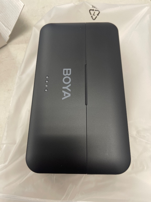 Photo 1 of BOYA BY-V4U Wireless Lavalier Microphone for iPhone 15/16 Series Type C Smartphone with Charging Case, 4-Channel Mono Output, Omnidirectional Noise Cancelling Lapel Mic for Video Recording Podcast