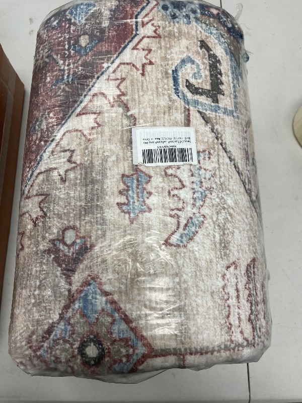 Photo 1 of Yancorp 5'x7' Boho Area Rug for Bedroom Non Slip Washable Rug Vintage Carpet Living Room Floor Mats Big Area Rug for Dining Table Retro