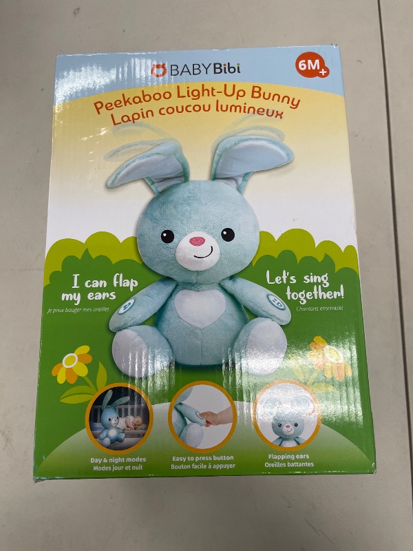 Photo 1 of BabyBibi Bunny Stuffed Animal - Interactive Soft Plush Peekaboo Bunny, 16" Tall - Peek a Boo Toy for Ages 6 Months to 5 Year Old
