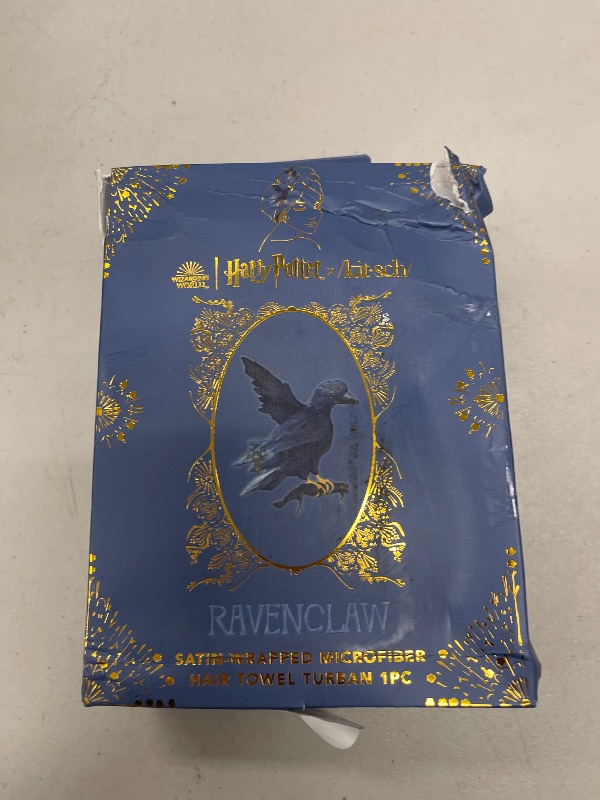 Photo 1 of Kitsch Harry Potter x Satin Microfiber Hair Towel Wrap for Women - Super Absorbent, Quick Dry, Anti-Frizz, for Long & Short Hairs, Turbans for Women, Hair Wrap - Hufflepuff - Ravenclaw