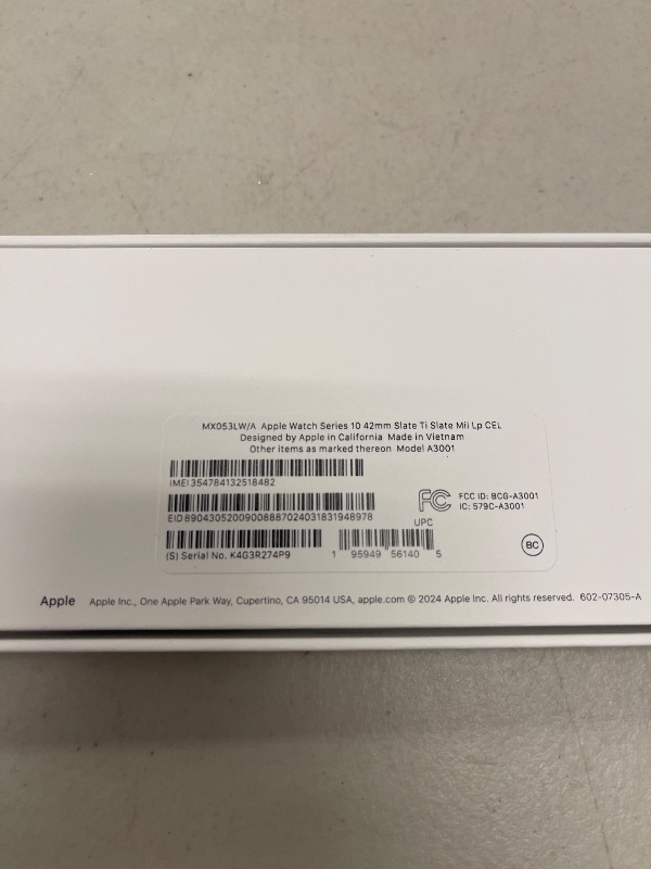 Photo 1 of Apple Watch Series 10 [GPS + Cellular 42mm case] Smartwatch with Slate Titanium Case with Slate Milanese Loop. Fitness Tracker, ECG App, Always-On Retina Display, Carbon Neutral