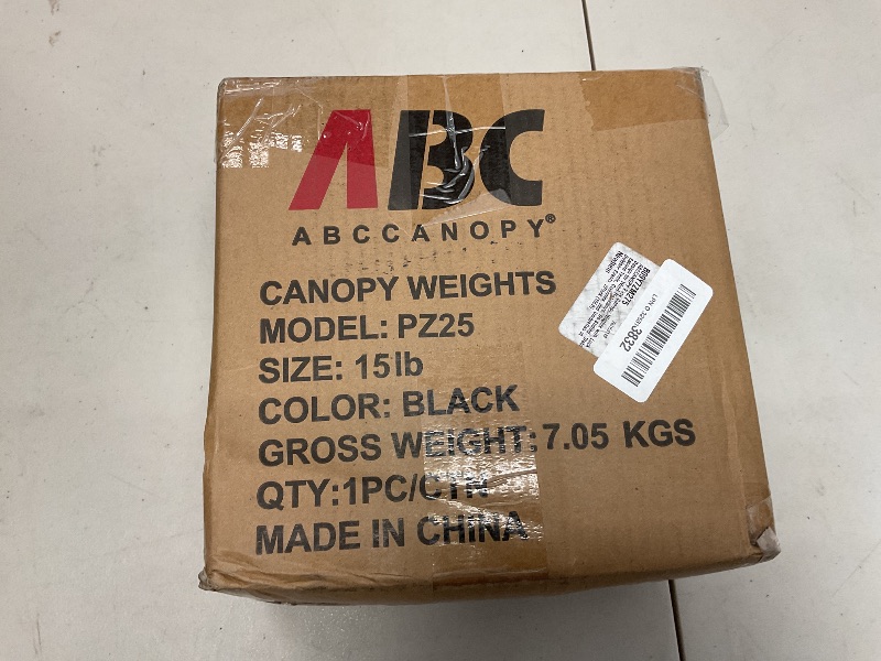 Photo 1 of ABCCANOPY Easy Canopy Weights with Lock Design for Wind Resistance, No Sliding, Stably Secure Tents, Canopies, and Umbrellas at Outdoor Events, 2Pack (15LB)