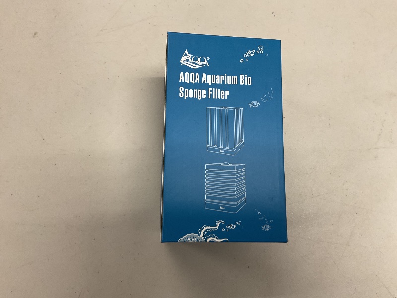 Photo 1 of AQQA Aquarium Sponge Filter, 2 in 1 Ultra Quiet Fish Tank Filters with Filtration & Aeration for 30-120 Gallon with 1 Spare Sponge for Shrimp Betta Fish Tank (M)
