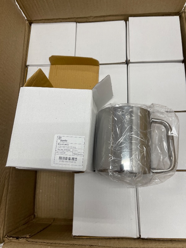 Photo 1 of STEELITE STAINLESS STEEL MUGS 8OZ CASE OF 12