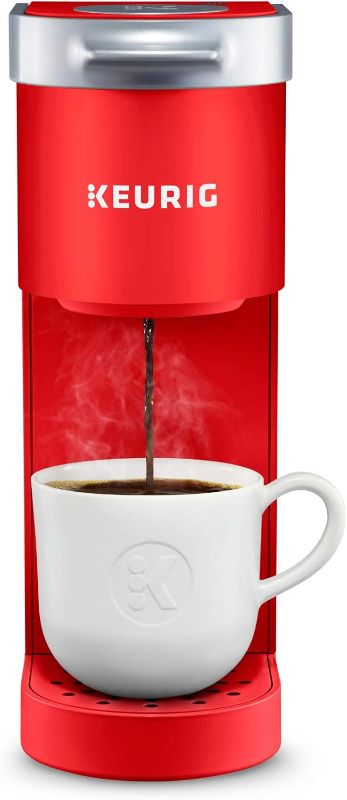 Photo 1 of Keurig K-Mini Single Serve K-Cup Pod Coffee Maker, 6 to 12oz Brew size, with Cord Storage, Perfect for Small Spaces, Poppy Red