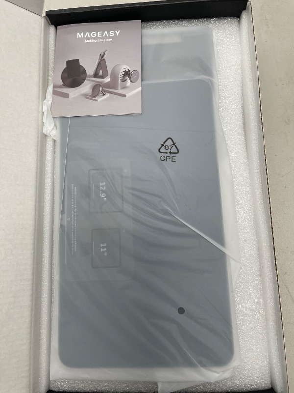 Photo 1 of MAGEASY 2024 iPad Air 11" Adjustable Magnetic Stand | Aircraft-Grade Aluminum Alloy | FlipMount Space Gray