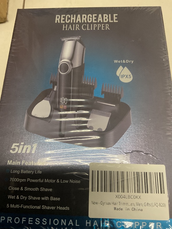 Photo 1 of Gyrivav Hair Trimmer for Men & Women, Electric Razor for Face/Nose/Body Grooming, Pet Clipper for Dogs & Cats, Cordless Rechargeable Clipper, Grooming Kit for Gift (LFQ-820)