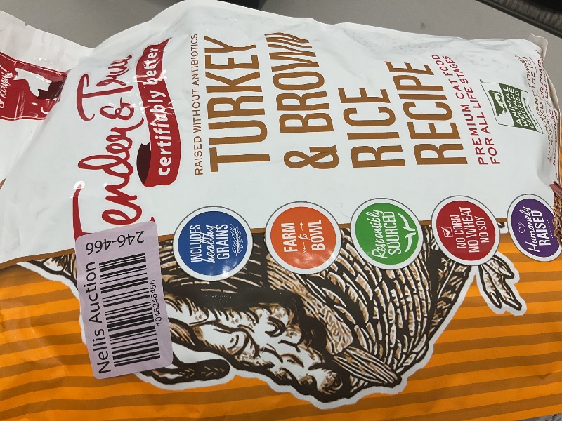 Photo 1 of Tender & True Antibiotic-Free Turkey & Brown Rice Recipe Cat Food, 7 lb