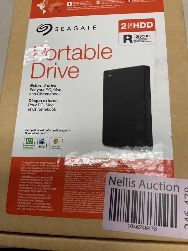 Photo 1 of Seagate Portable 2TB External Hard Drive HDD — USB 3.0 for PC, Mac, PlayStation, & Xbox -1-Year Rescue Service (STGX2000400)