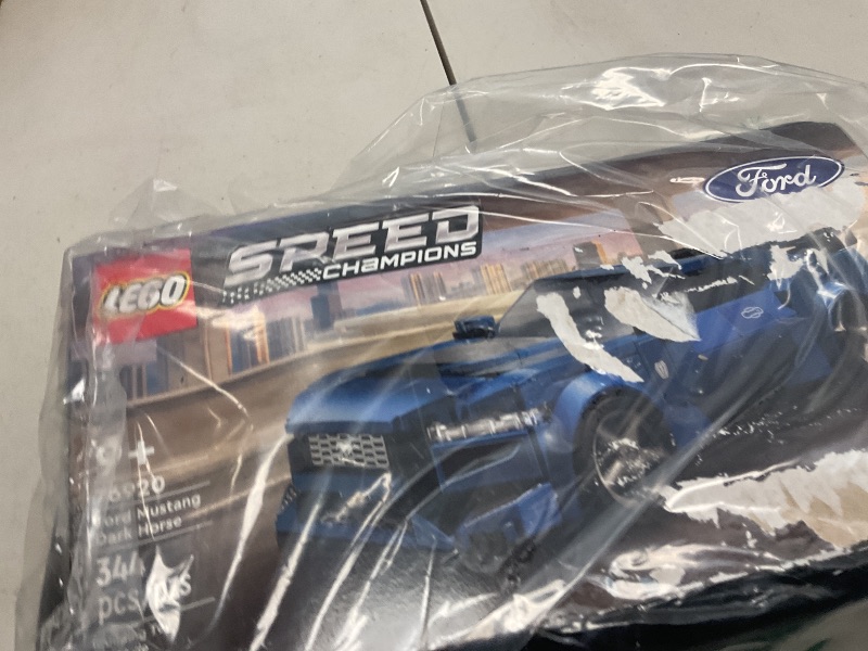 Photo 1 of LEGO Speed Champions Ford Mustang Dark Horse Sports Car Toy, Buildable Ford Mustang Toy for Kids, Blue Toy Car Model Set, Gift Idea for Boys and Girls Aged 9 Years Old and Up, 76920