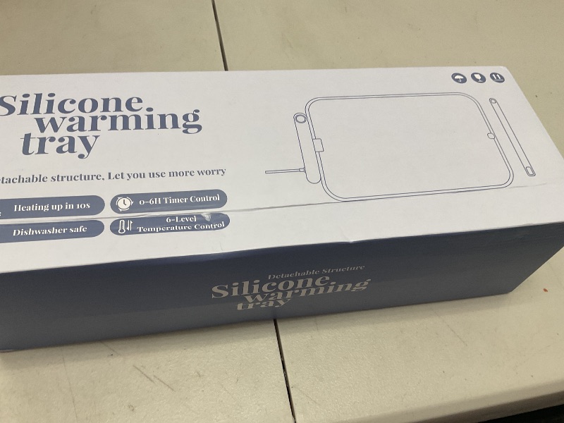Photo 1 of Food Warming Mat for Food Detachable, Upgrade High-tech Graphene Heating Fast Full Surface, Electric Warming Tray with 6 Adjustable Temp, 6 Hours Timer Function for Parties Buffet and Daily Use