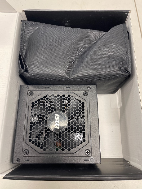 Photo 1 of MSI MAG A650GL Gaming Power Supply - Full Modular - 80 Plus Gold Certified 650W - Compact Size - ATX PSU
