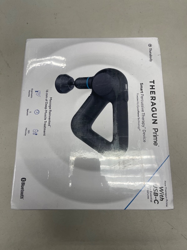 Photo 1 of TheraGun Therabody Prime (5th Generation) - Deep Tissue Percussion Therapy Massage Gun - Bluetooth Enabled, Personal Massager for Pain Relief in Neck, Back, Leg, Shoulder and Body (Black)