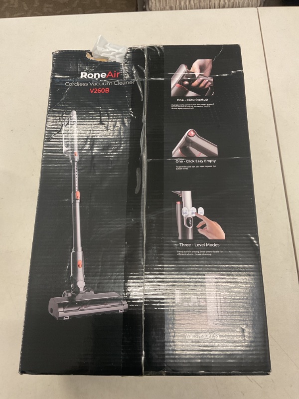 Photo 1 of RONEAIR Cordless Vacuum Cleaner 45Kpa Brushless Motor Vacuum Cleaners for Home, Lightweight Stick Vacuum with LED Floor Brush, Rechargeable Cordless Vacuum for Pet Hair Carpet Hardwood Floor